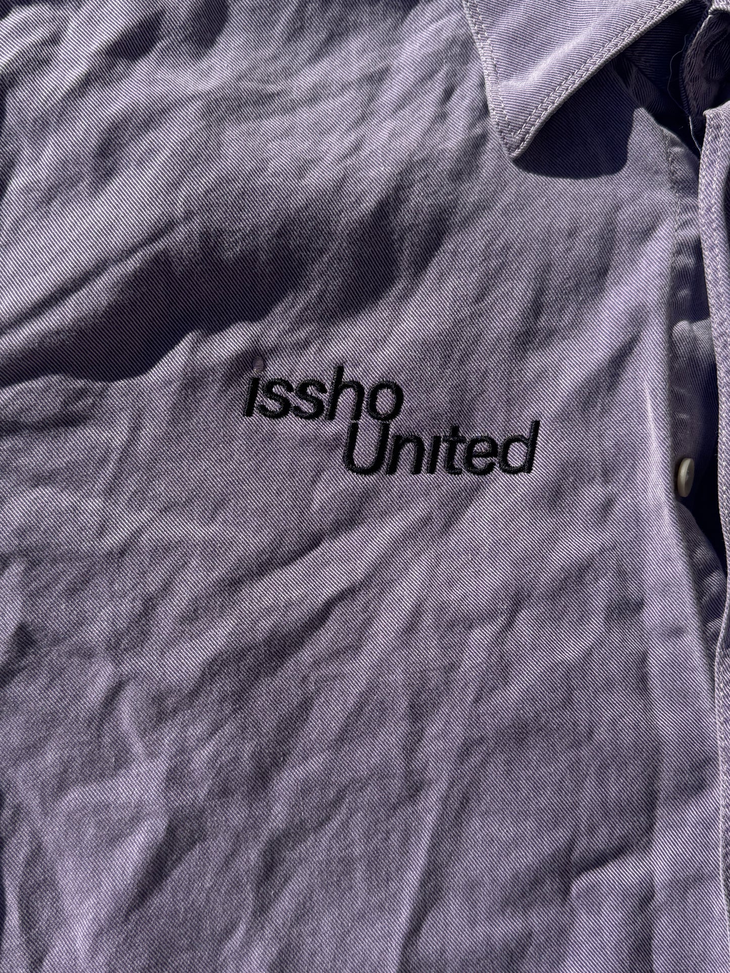 PURP: Upcycled 'issho United' logo shirts