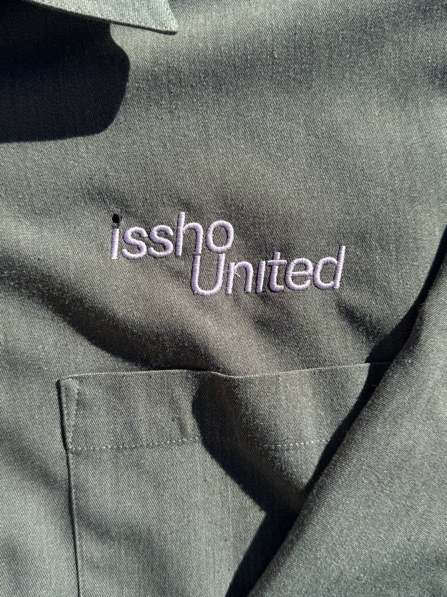THICKGREEN: Upcycled 'issho United' logo shirts