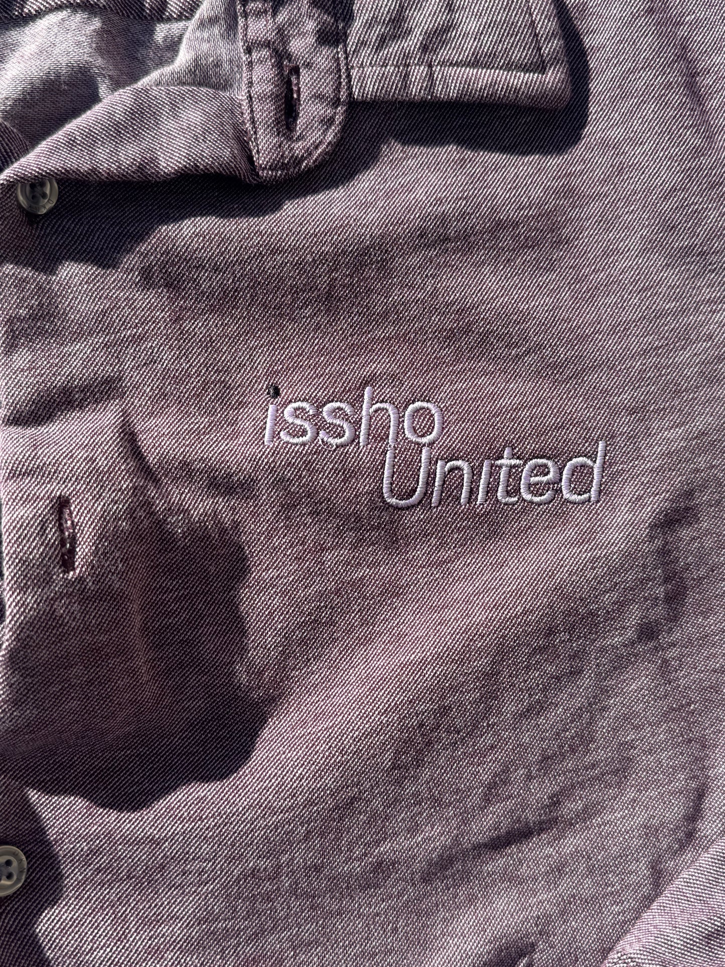 BURG: Upcycled 'issho United' logo shirts