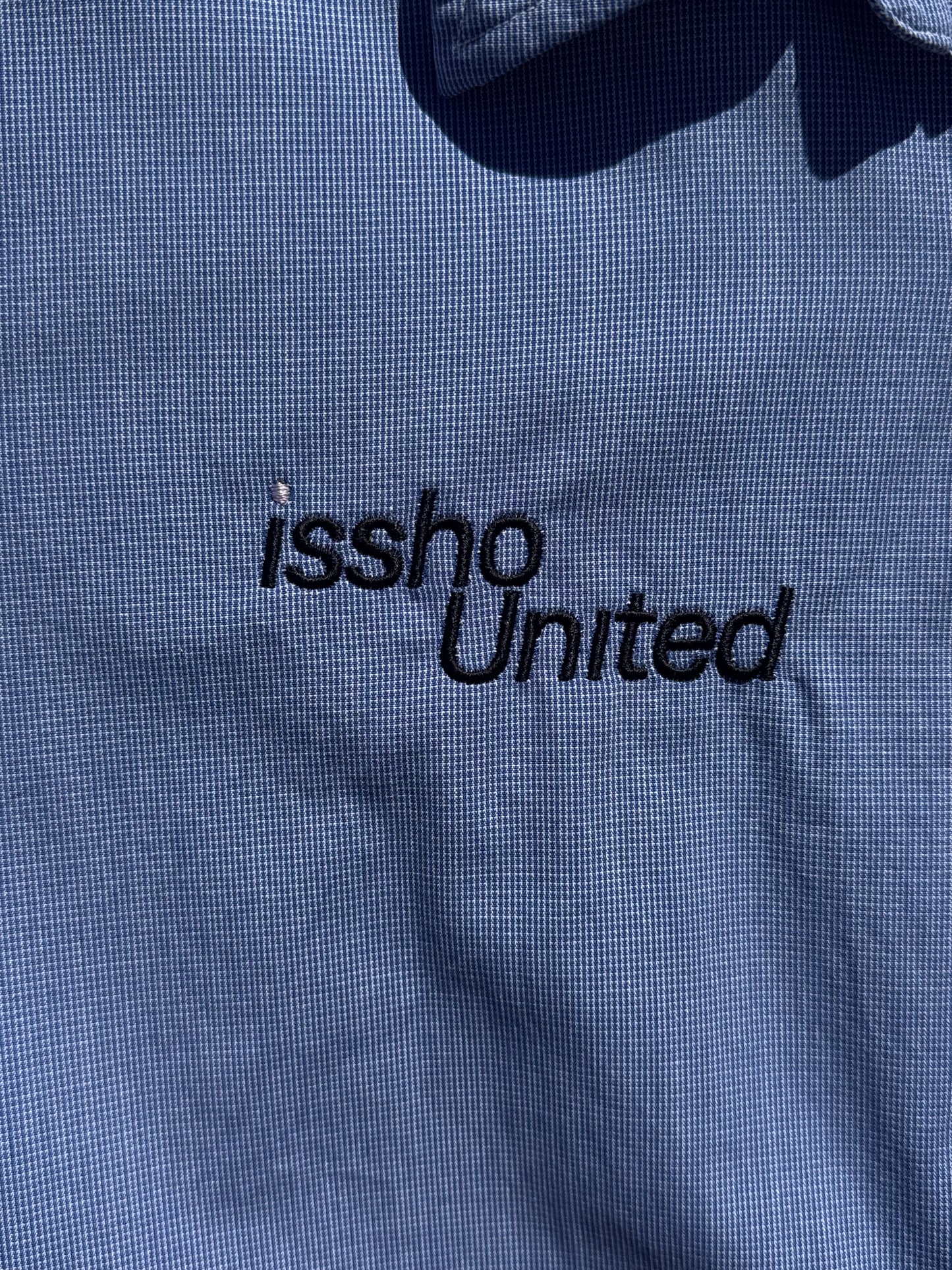 CHEFSBLU: Upcycled 'issho United' logo shirts
