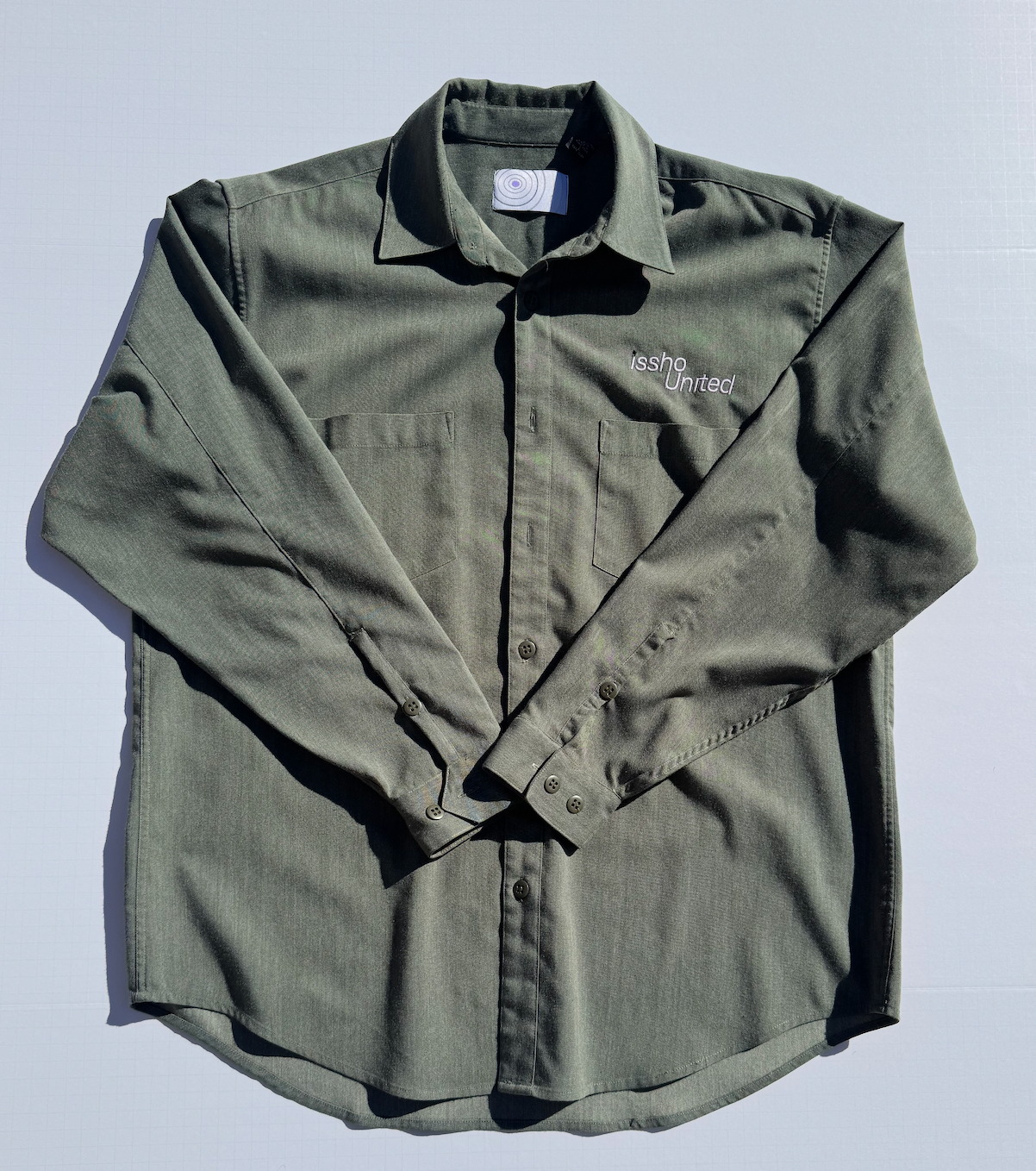 THICKGREEN: Upcycled 'issho United' logo shirts