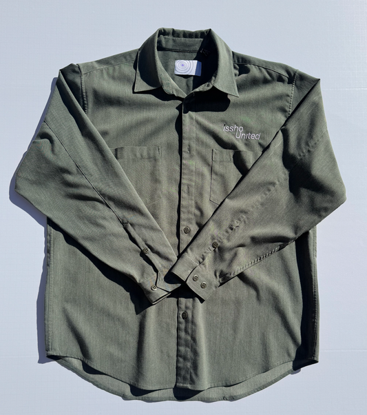 THICKGREEN: Upcycled 'issho United' logo shirts