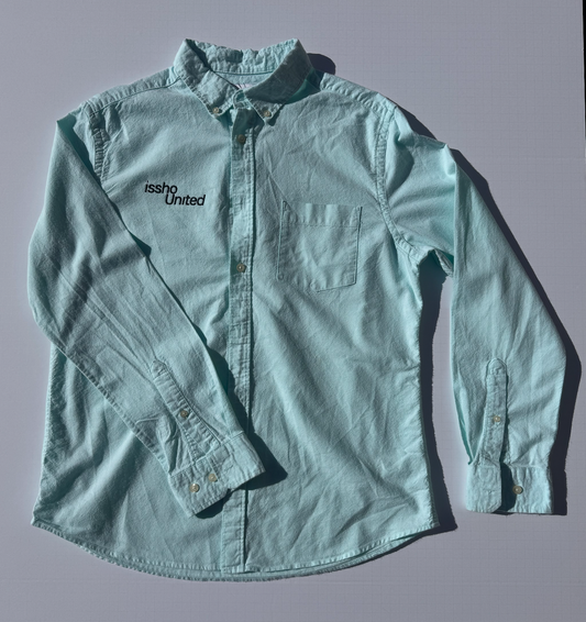 MINT: Upcycled 'issho United' logo shirts