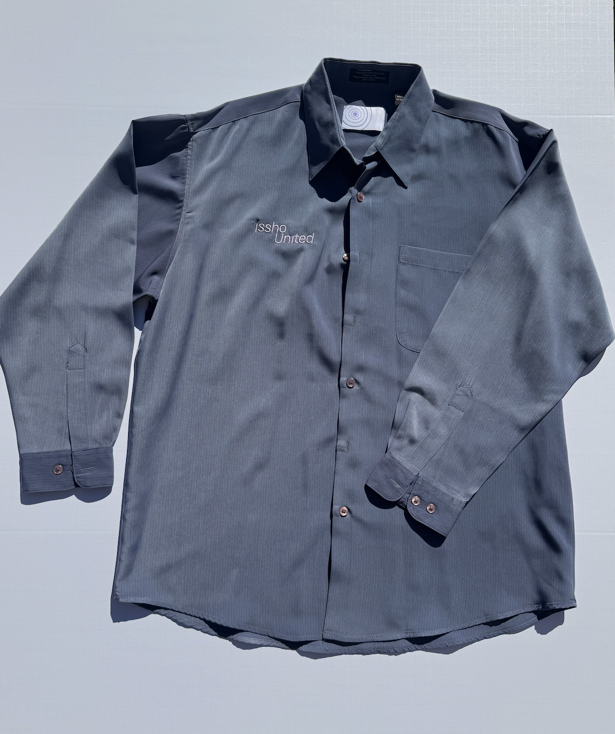 SILKGREY: Upcycled 'issho United' logo shirts
