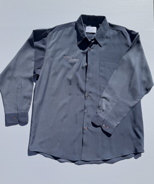 SILKGREY: Upcycled 'issho United' logo shirts