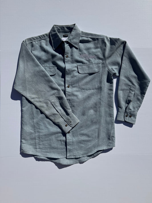 SUEDE: Upcycled 'issho United' logo shirts